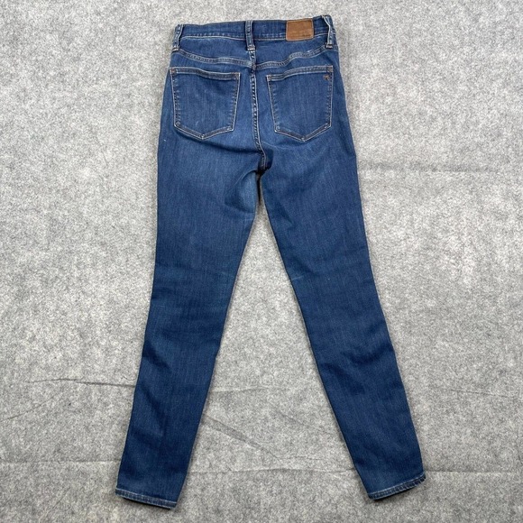 Madewell Jeans Women's 26 High Rise Skinny in Tarren Wash Blue Stretch - Picture 9 of 10